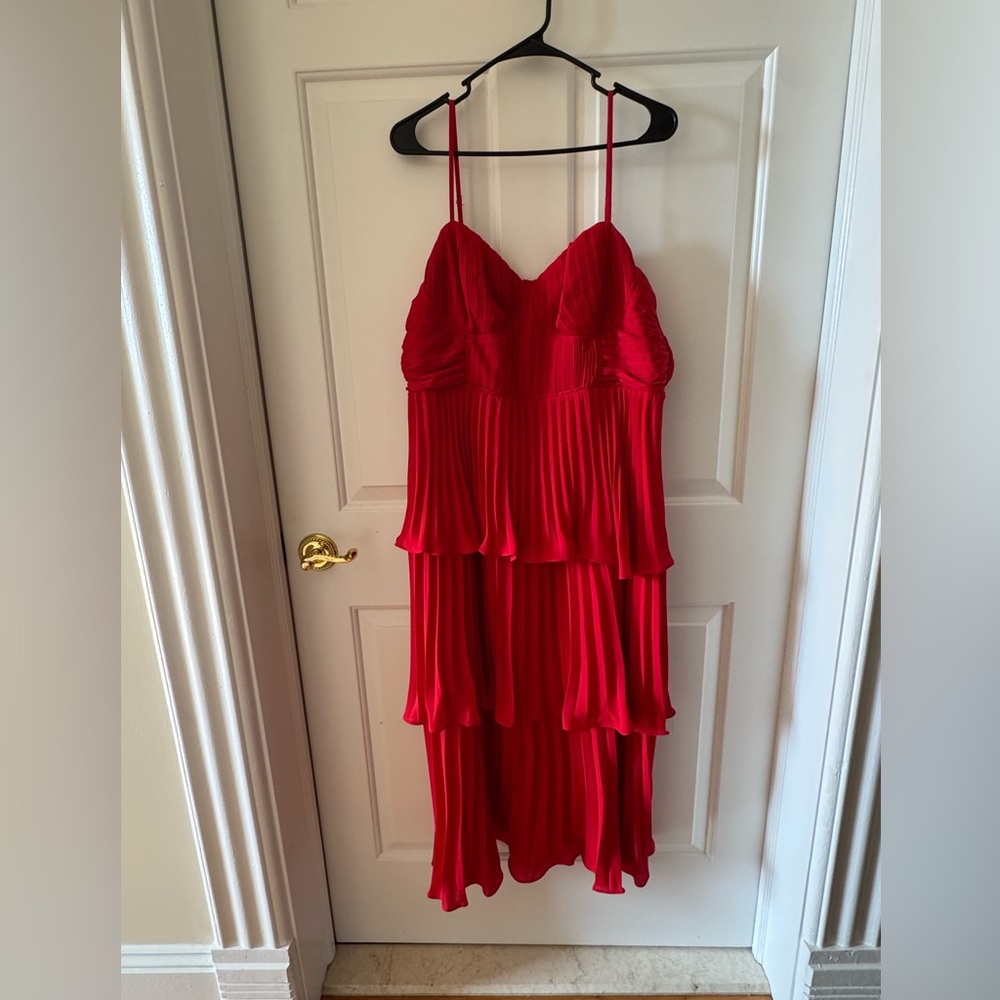Lulu's Vibrant Red Dress